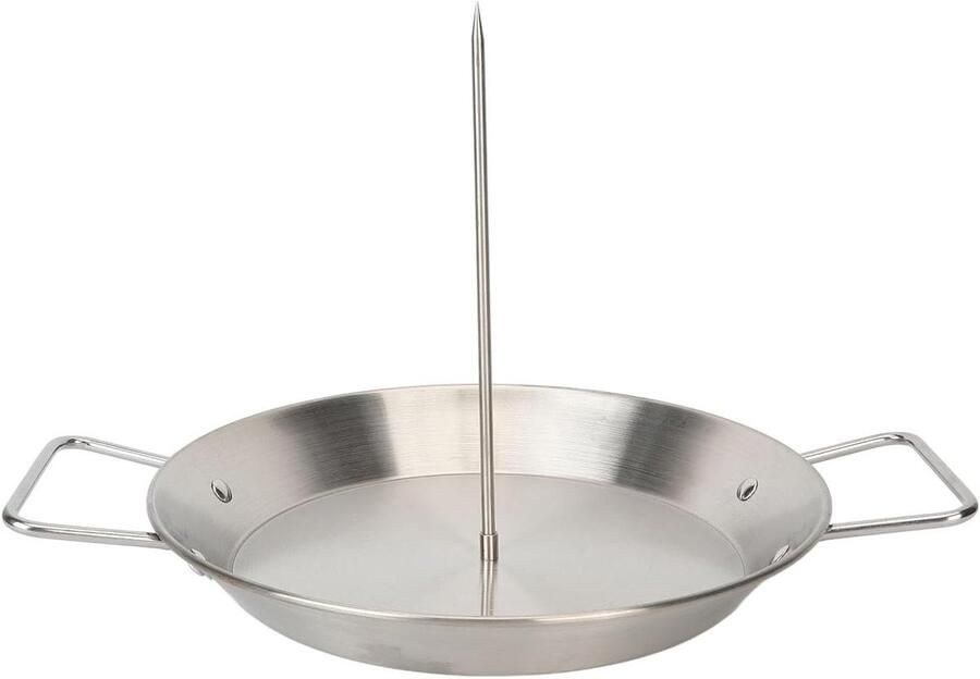 Verticale Grill Spitstandaard Taco's Maken Roestvrij Staal 3 Spiesen Zilver
