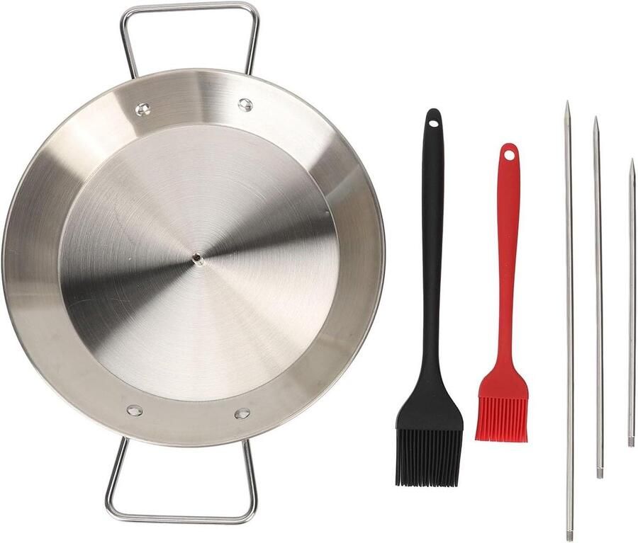 Verticale Spies Grill Dubbele Trend Spies Vlees Grillen Roestvrijstalen Constructie 37 x 26 x 5 cm