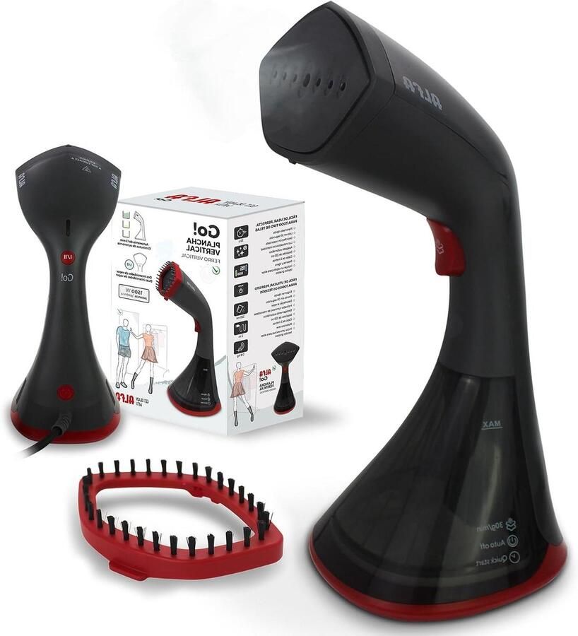 Verticale Stomer Kleding steamer Kreukels Verwijderen Snel Opwarmen 200 ml Tank Zwart