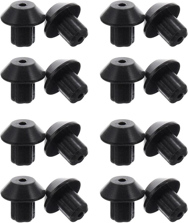 Vervangbare Gasfornuis Voetjes Antislip Rubber Pads Stabiliteit Kookplaat Hittebestendig Materiaal 1x1x0.9cm Zwart