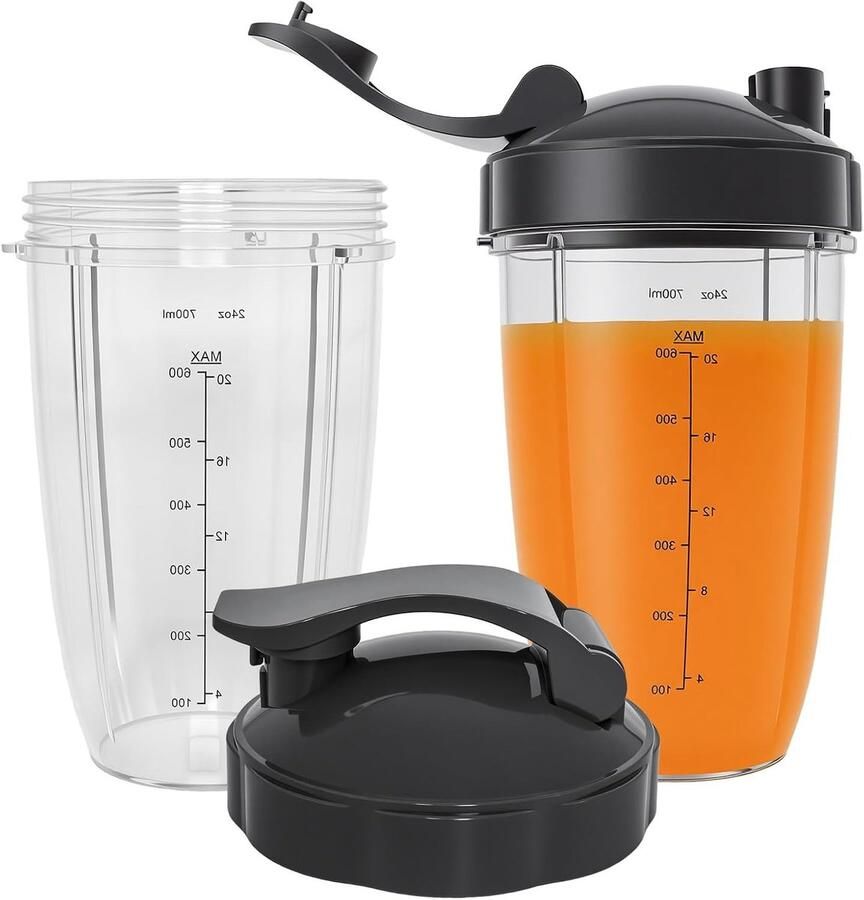 Vervangbeker voor Blender 700ml met To-Go Deksel Accessoire voor Smoothies en High-Speed Mixers