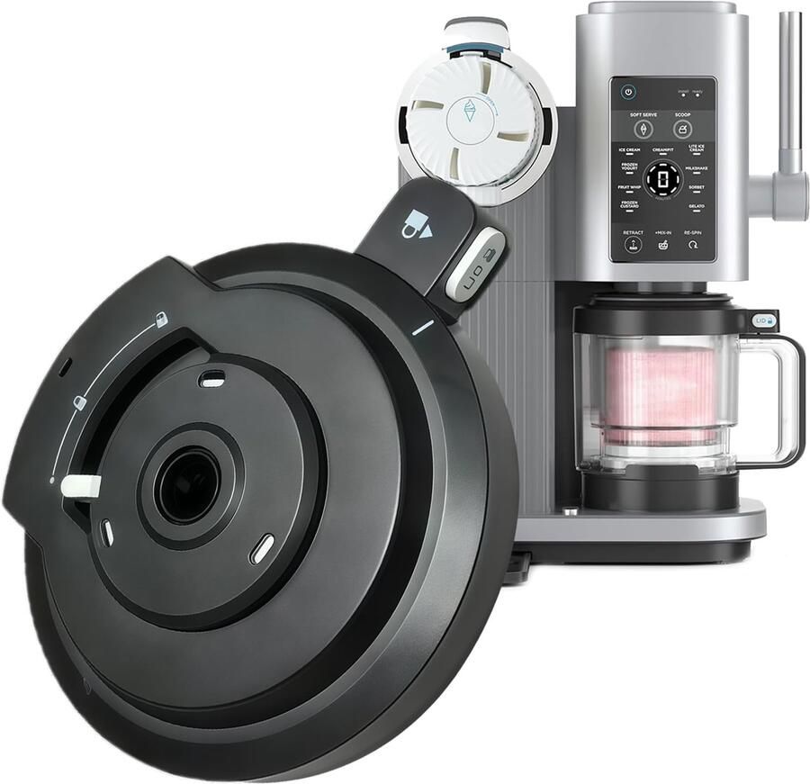 Vervangend deksel voor NC701EU ijsmachine buitenschaal lekvrij reservedeksel compatibel met (geen peddel) accessoires voor de NC701EU