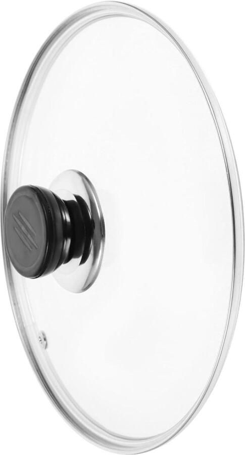 Vervangend Glazen Deksel Universeel Pannendeksel Koken en Stoven Hittebestendige Handgreep 21 cm Diameter Transparant