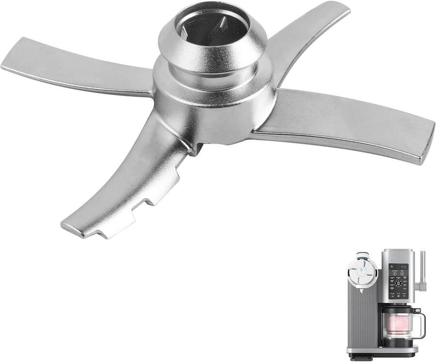 Vervangend lemmet voor ijsmachine: compatibel met Ninja NC700 afneembaar roestvrijstalen lemmet accessoire voor ijsmachine ideaal voor het maken van ijs en sorbet vervangt defect origineel onderdeel perfect voor Creami NC700