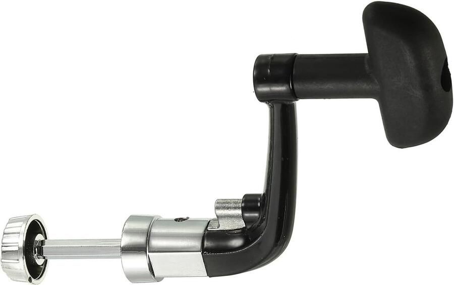 Vervangend onderdeel voor vismolens metalen crank rotswapen draaiknop plastic grip voor accessoires voor vismolens geschikt voor haspel uit de 1000-4000-serie (125 mm)