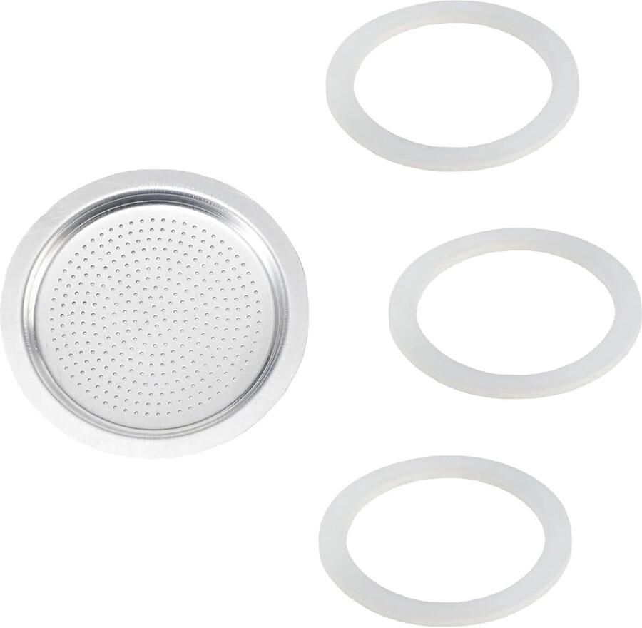 Vervangende afdichtingen en filters voor espressomachines Universele sets voor koffiezetapparaten geschikt voor roestvrijstalen modellen 4 stuks
