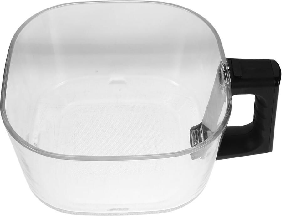 Vervangende Airfryer Lade Glazen Binnenpan Keuken Maaltijden Bereiden Vierkant Ontwerp 5L Capaciteit Transparant