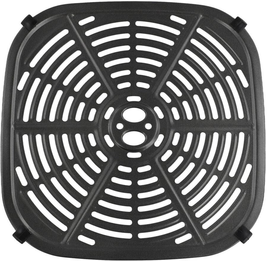 Vervangende Airfryer Mand Airfryer Bakplaat Lade Gezond Koken Precieze Pasvorm 22.5x22.5cm Zwart