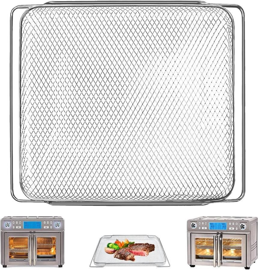 Vervangende Airfryer Mand voor Dubbele Heteluchtoven 25 QT Anti-Aanbak en Duurzaam Staal