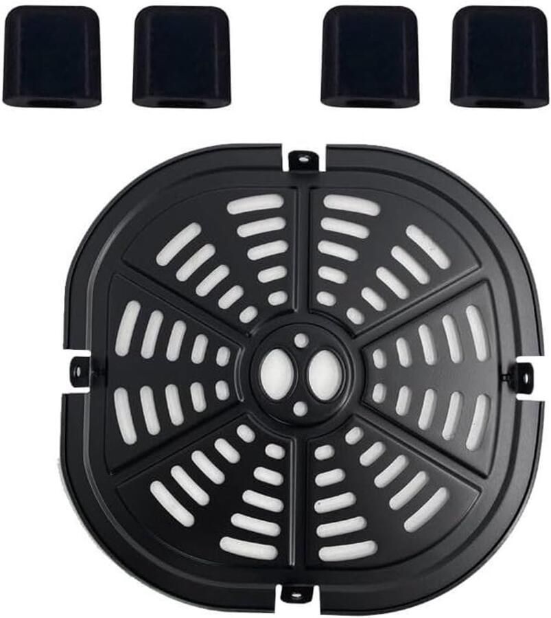 Vervangende Bakplaat Bakvorm Lade Airfryer Accessoire Met Hoekbeschermers 21 x 205 cm Zwart
