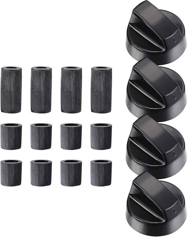 Vervangende Bedieningsknoppen Kookplaat Accessoires Keukenapparatuur Repareren Universele Pasvorm 4 Stuks Grijs