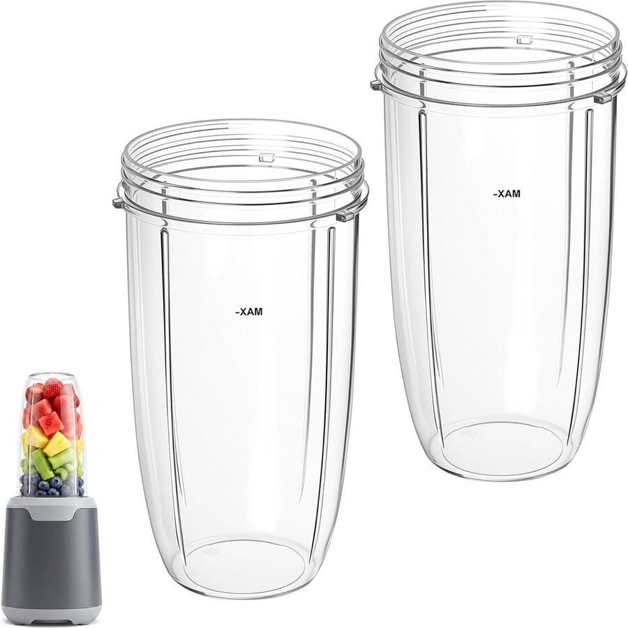 Vervangende Bekers Sapcentrifuge Kannetjes Smoothies Maken Grote Capaciteit 950 ml Transparant