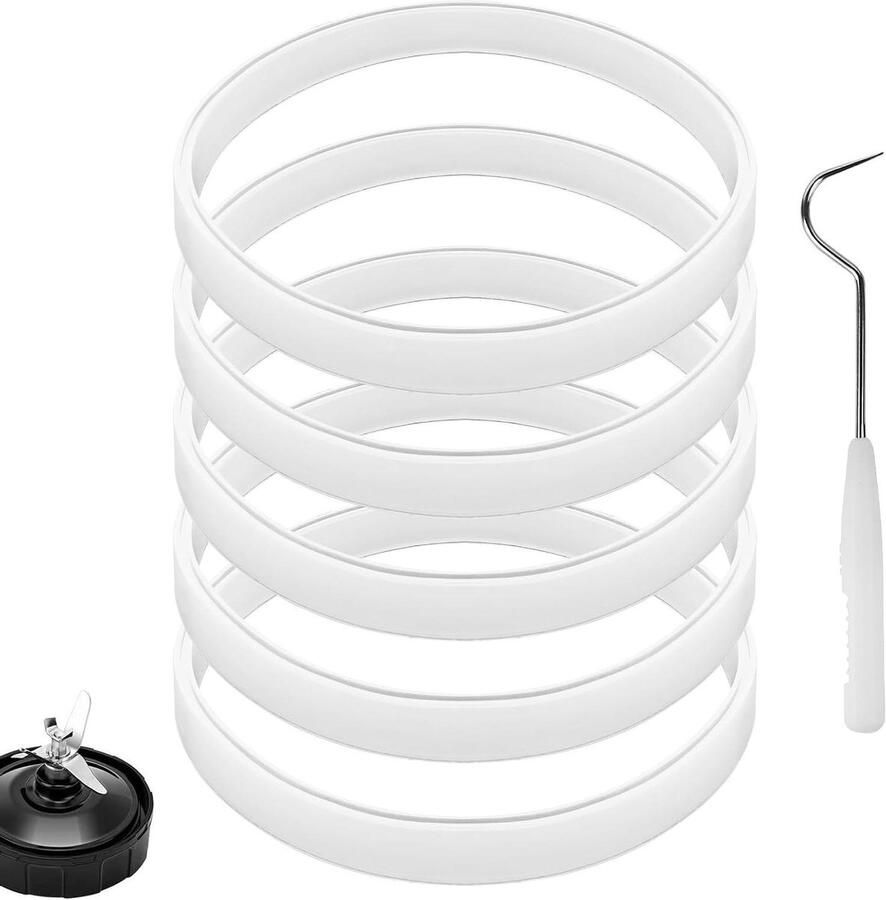 Vervangende Blender Onderdelen Pakking Set Blender Onderhoud Exacte Pasvorm 10 cm Diameter Wit