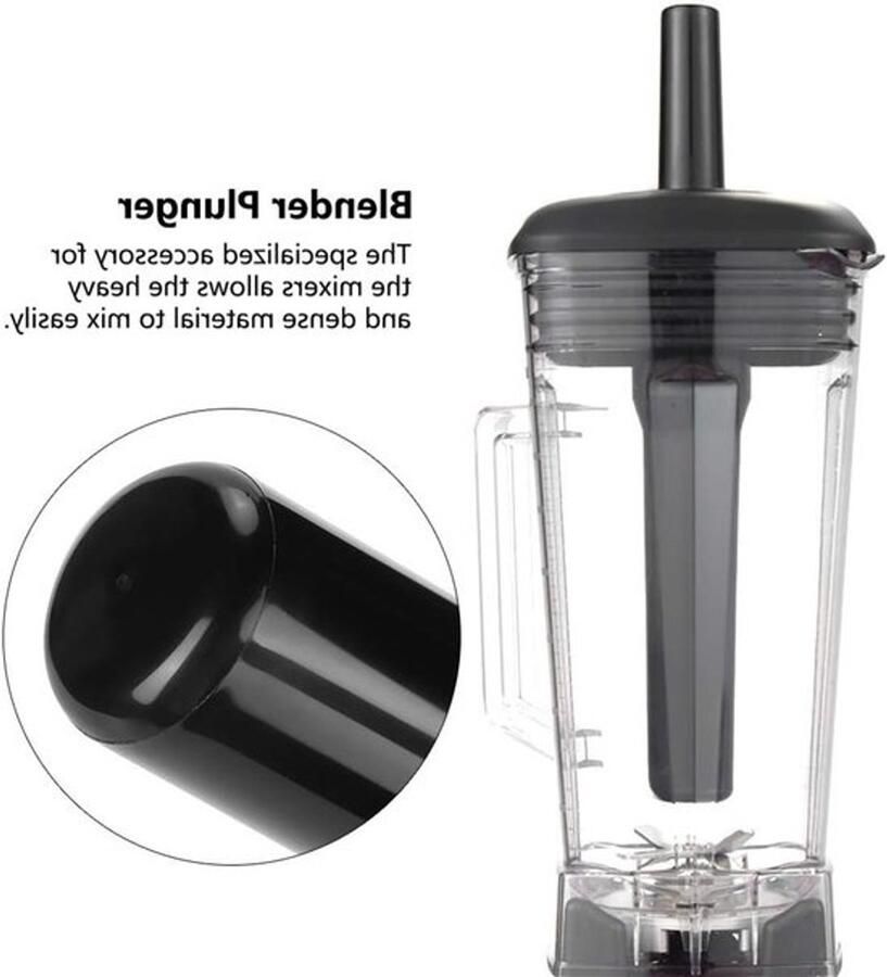 Blender Plunger en Accelerator Tamper Vervangingsstick van Plastic voor Vitamix Mixers en Smoothies
