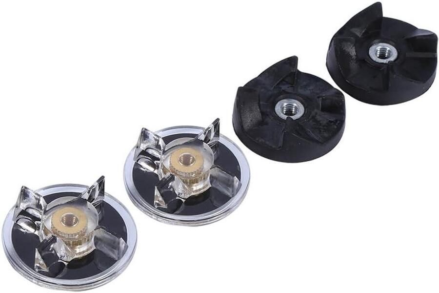 Vervangende Blender Tandwielen 2 Basis- en 2 Rubber Messen Tandwielen Geschikt voor 250W Blenders en Keukenmachines