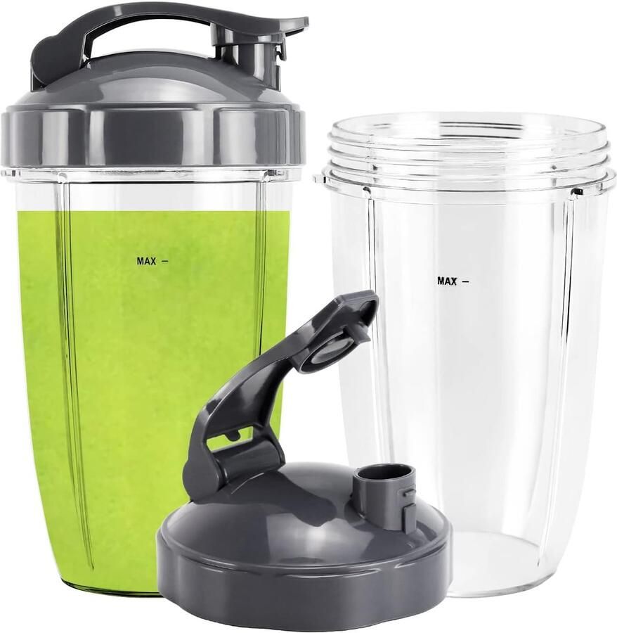 Vervangende Blenderbekers 24oz met Flip Top Deksels voor Nutribullet 2 Pack