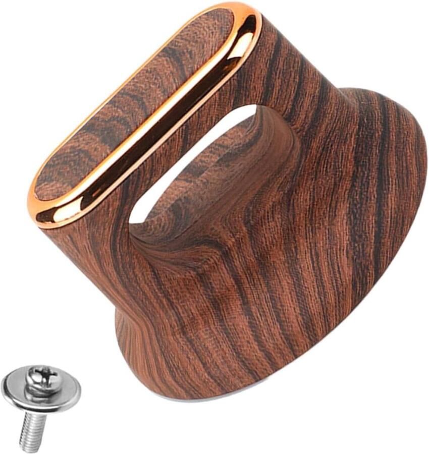 Vervangende Dekselgreep Knop voor Pan Veilig Koken Hittebestendig Ontwerp 7.7 x 6.2 x 4.5 cm Bruin