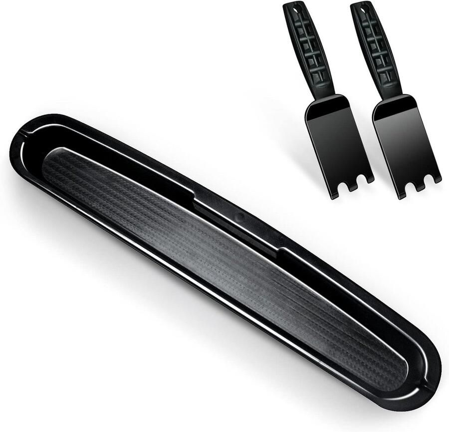 Vervangende Druppelbak Vet Lade Grill Schoonhouden Antislip Materiaal 38 cm Grijs