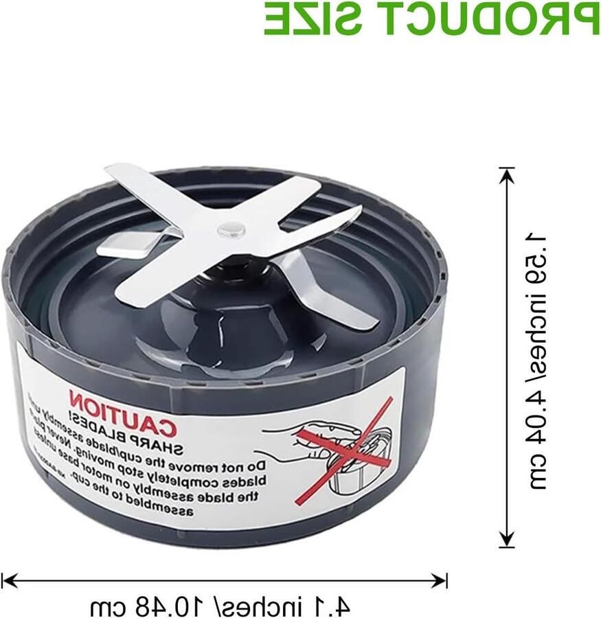Vervangende Extractor Blade voor NutriBullet 600W 900W Geschikt voor Blender Inclusief Siliconen Rubber O-ringen en Vervangingsonderdelen voor Optimale Mixresultaten