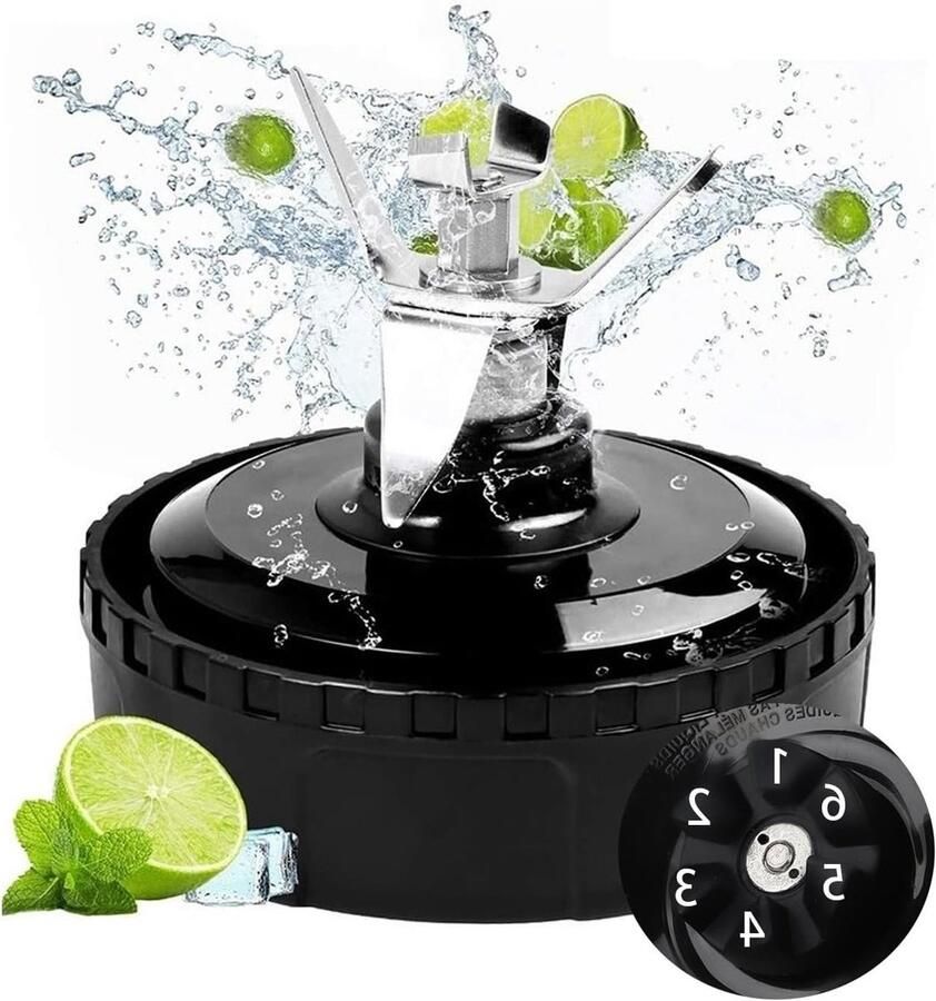 Vervangende Extractor Mes Assemblage voor Blender Geschikt voor Ninja Blenders en Onderdeel voor BL771 BL773co BL480 BL482 BL642 BL682 en NN102 Hoogwaardige RVS Kwaliteit en Duurzaam Ontwerp