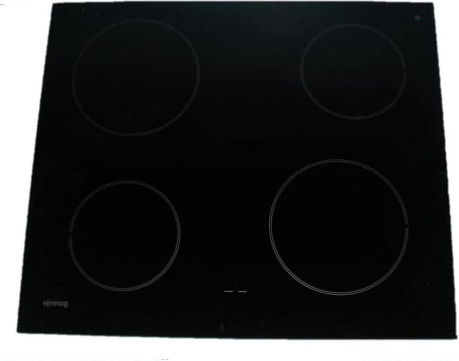 Vervangende Glasplaat Keramische Plaat Kookplaat Reparatie Inclusief Afdichtband 60 cm Zwart