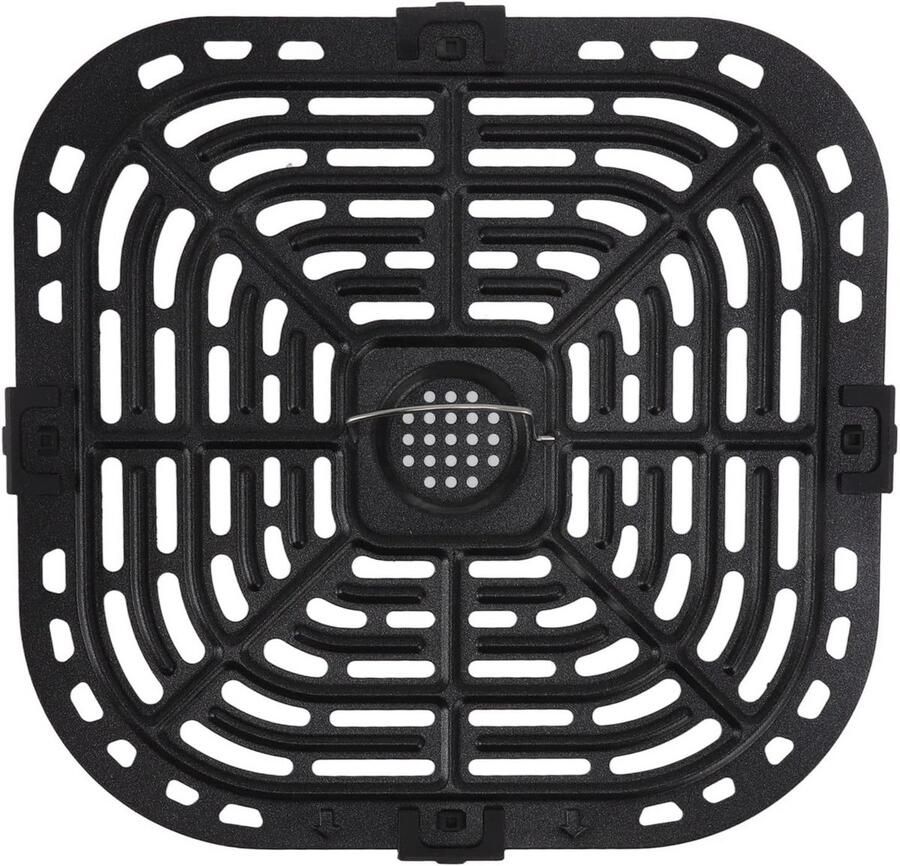 Vervangende Grillpan voor Airfryer Vierkant 24x23 cm Frituur Mand Crisper Plaat van 304 RVS