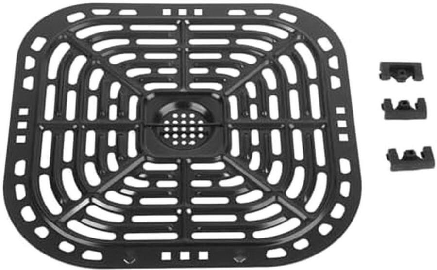 Vervangende Grillpan voor Friteuse Vierkant 23 24 Cm Pakking Accessoires voor Luchtfriteuse Stoomblad Vervangende Onderdelen voor Friteuse Roestvrijstalen Friteusevervangende