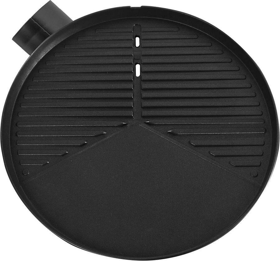 Vervangende grillplaat Barbecue plaat Buiten koken Antiaanbaklaag 42x42 cm Zwart