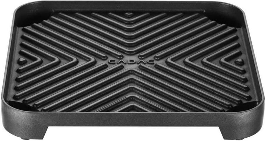 Vervangende Grillplaat Ribbelplaat Barbecue Accessoire Vaatwasserbestendig 25x25x4 cm