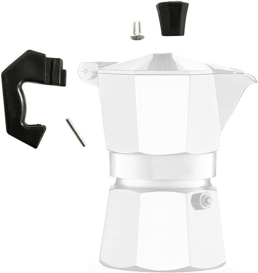 Vervangende Handgreep Koffiezetapparaat Reserveonderdeel Moka Pot Reparatie Koffiezetter Universeel Compatibel Voor 1-9 Koppen Zwart