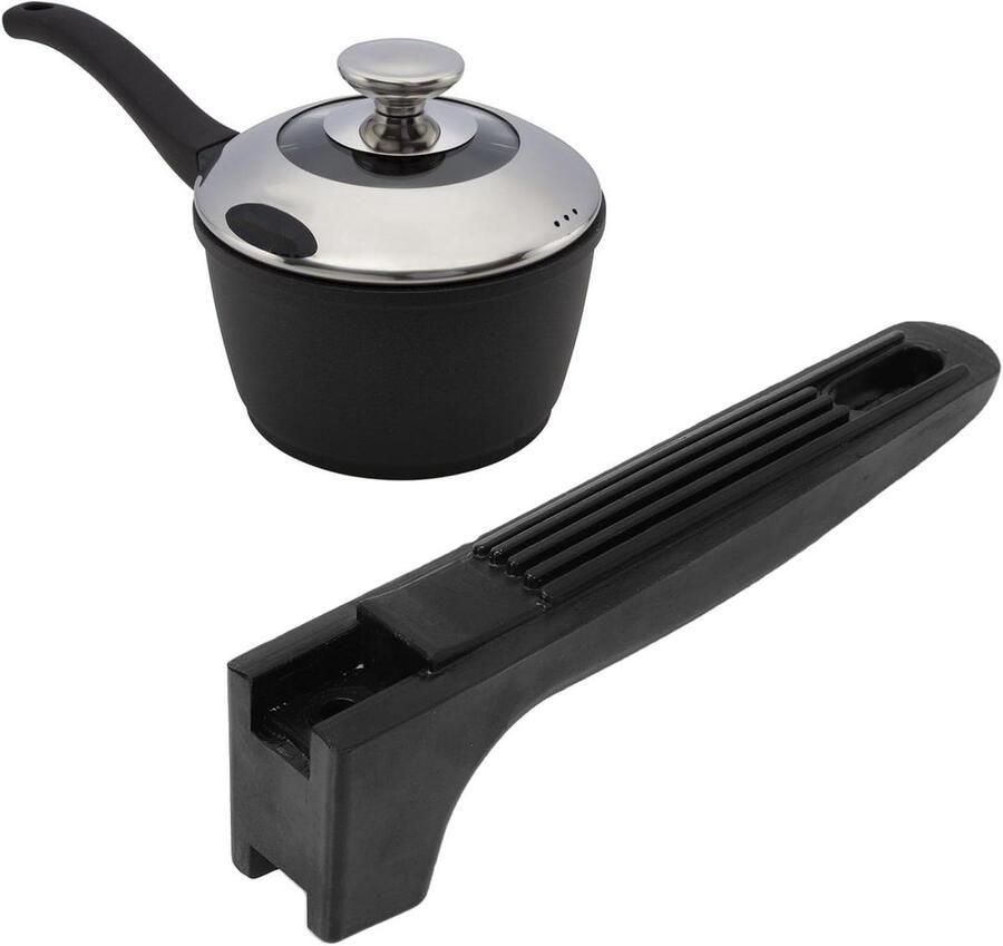 Vervangende Handgreep Snelkookpan Handvat Veilig Koken Hittebestendig Ergonomisch Universeel Zwart