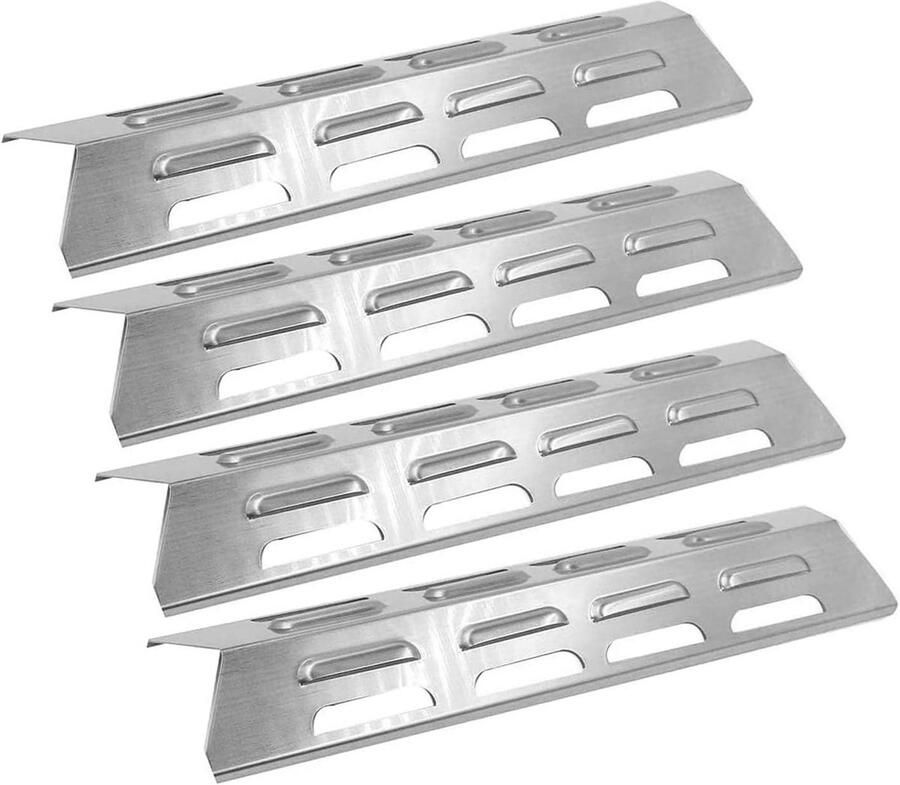 Vervangende Hitteplaat Warmteverdeler Grill Buiten Koken Gelijkmatige Verdeling 41x10 cm Zilver