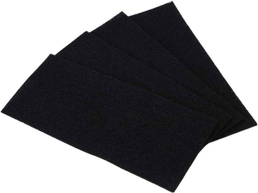 Vervangende Koolstof Sponsfilters voor Afzuigkappen Set van 4 Universele Luchtreiniger Vervanging Actief Koolstof Filter 9 6 x 4 1 inch