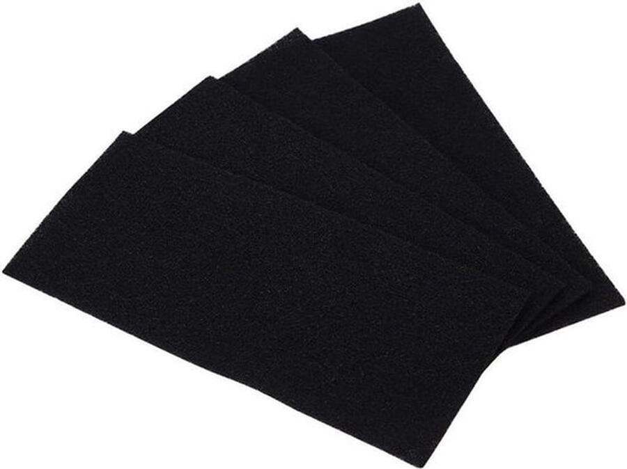 Vervangende koolstof sponsfilters voor luchtreinigers 4 stuks universeel actief 9 6 x 4 1 inch schuimvel afzuigkappen geactiveerd pad vervanging