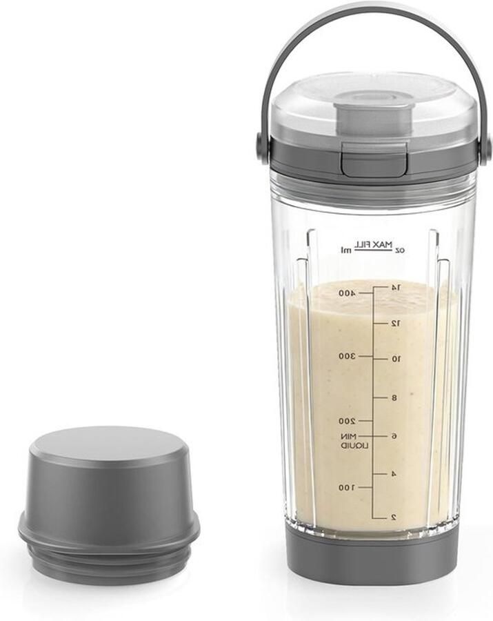Vervangende Mengbeker voor Draagbare Blender met Deksel en Handvat Geschikt voor Ninja BC151NV BC151CR en BC100 Series Ideaal voor Smoothies en Dranken