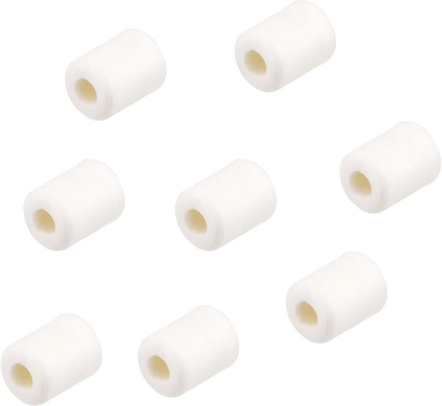 Vervangende Mixervoetjes Rubberen Stabilisatoren Keukenmachine Stabiliseren Set van 8 stuks 1.6cm x 1.3cm Wit