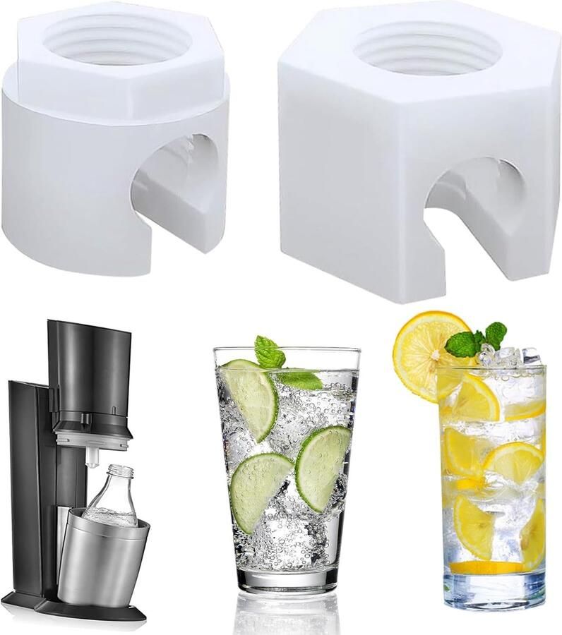 Vervangende moer voor koolzuurhoudende drankmachine universele CO2-slangaansluiting veilige verbinding SnelShoppen
