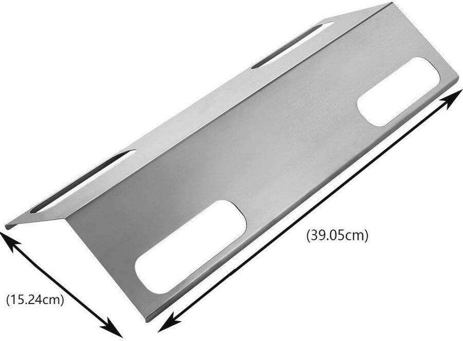 Vervangende Onderdelen voor Gas BBQ Grill Hitteschild en Flame Tamer 39 CM RVS Deflector