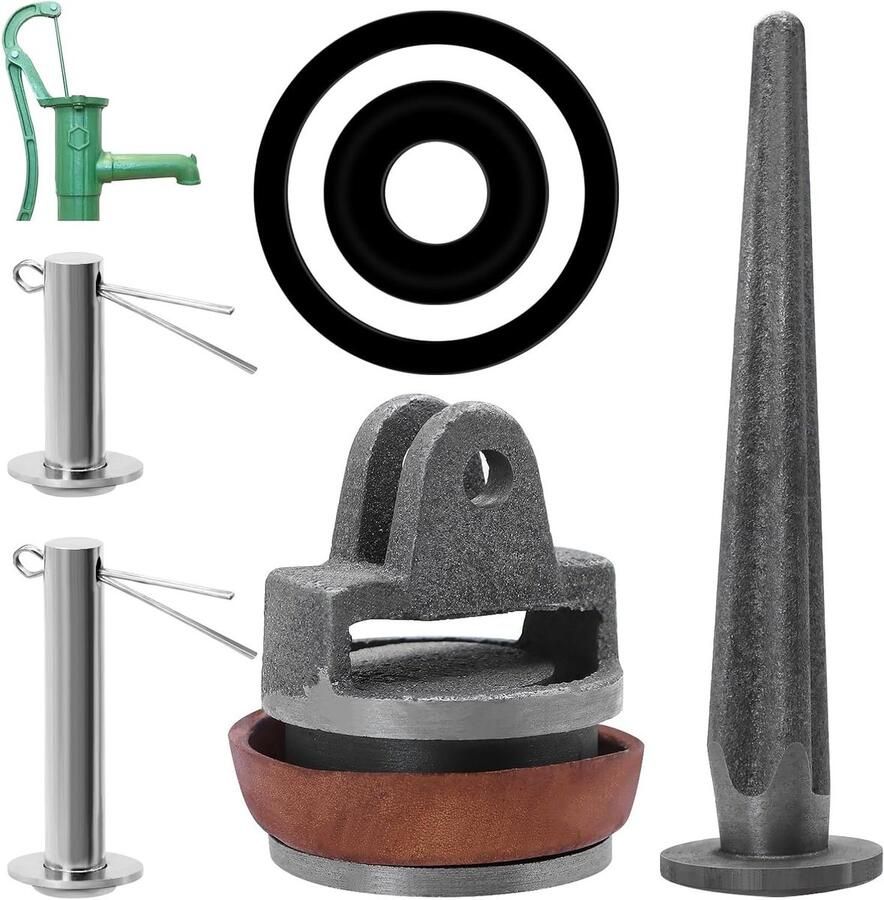 Vervangende Piston voor Crankpomp met Leer Cuff O-Ringen en Ventielonderdelen voor Betrouwbare Prestaties