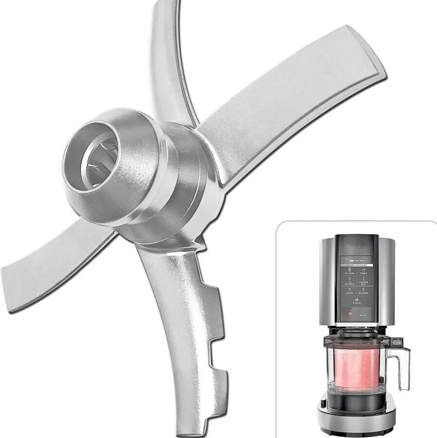 Vervangende roestvrijstalen messen voor de Geschikt voor Ninja Creami NC500 ijsmachine