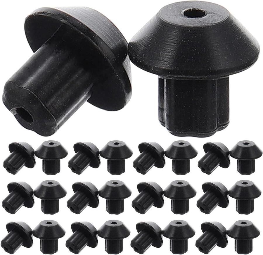 Vervangende Rooster Voetjes Gasfornuis Pads Stabiliteit Kookplaat Hittebestendig Rubber 1x1x0.9 cm Zwart