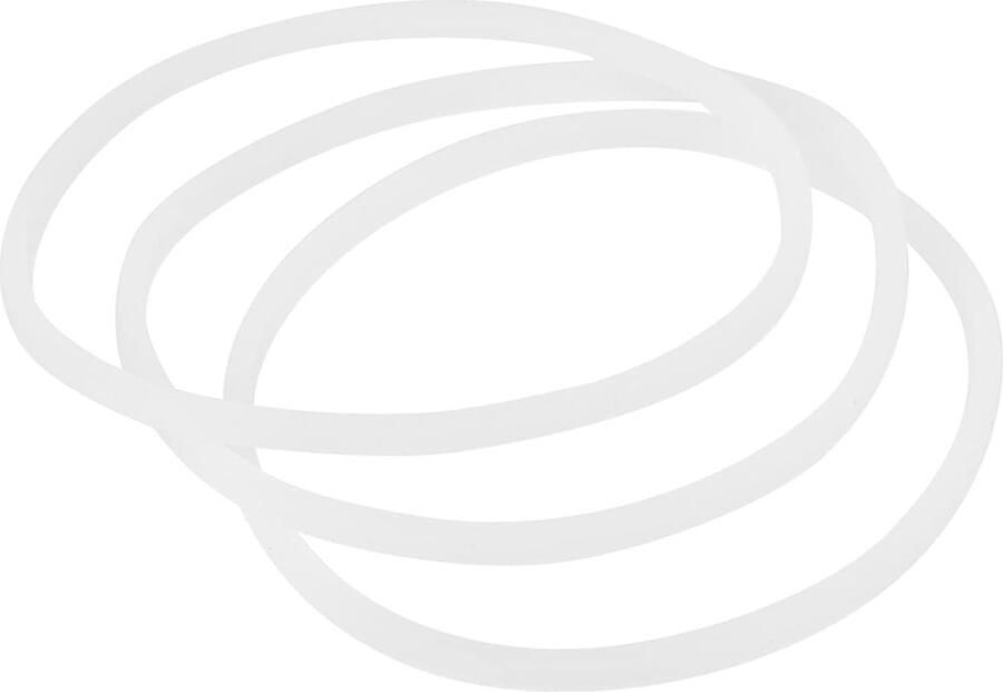 Vervangende Rubberafdichtringen voor Blender en Juicer 80mm OD Voedselveilig 3 6 Stuks 3.3mm Dikte Wit O-Ring voor Optimale Prestaties