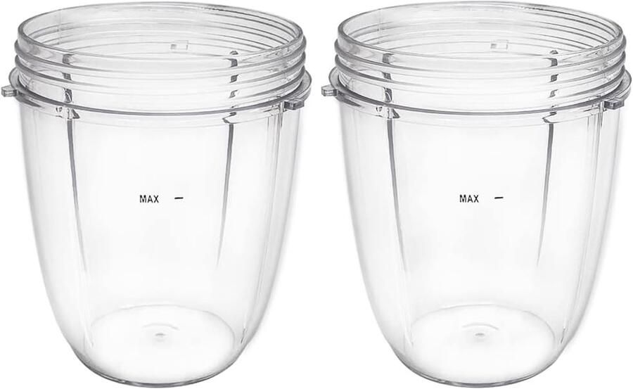 Vervangende sapcentrifugebekers Geschikt voor NutriBullet 600W en 900W blenders (2 x 18 oz bekers)