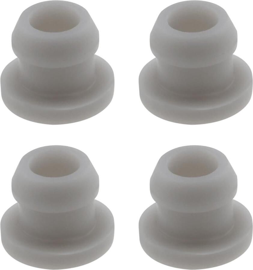 Vervangende Siliconen Rubber Hob Grommets 5mm voor Camper en Caravan Kookplaten Grijs 4 Stuks