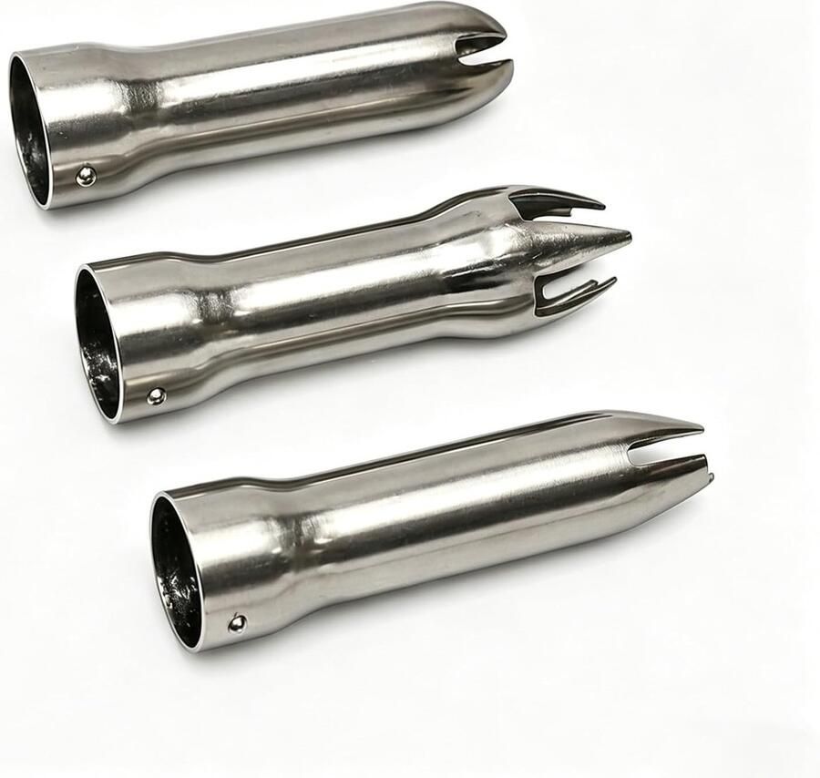 Vervangende spuitmonden set voor slagroomsifon roestvrij staal universele accessoires en schroefdraadadapter voor professionele keukenmachines