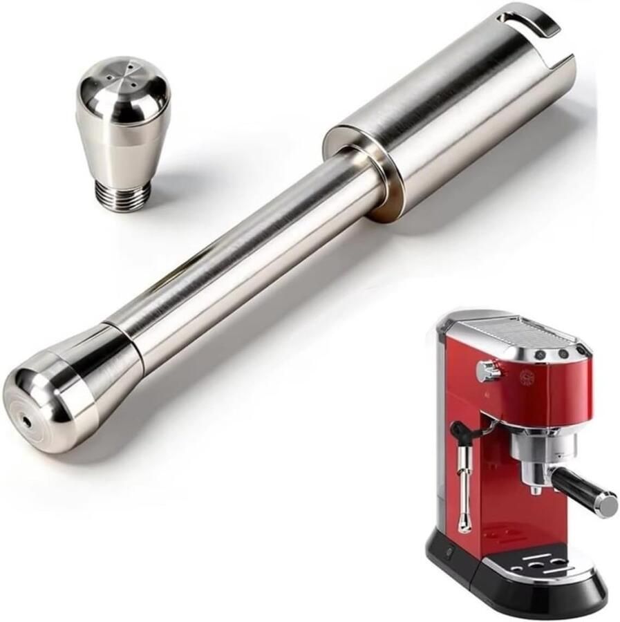 Vervangende Stoomspuit voor Koffiemachine RVS Stoommondstuk met Rubber O-ringen Geschikt voor EC685 Koffiemachines