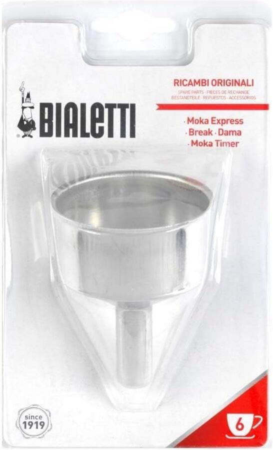 Vervangende Trechter Onderdeel Moka Pot Espresso Maken Origineel Ontwerp 6 Cup Aluminium
