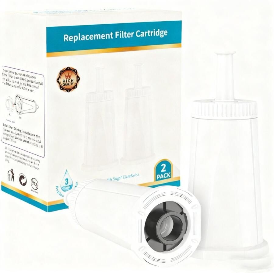 Vervangende waterfilter geschikt voor Sage koffiemachine filter BES008 geschikt voor Oracle Touch (BES990 -Batch 1747 & up)Oracle (BES980 -Batch 1814 & up) Barista Pro(BES878) Barista Touch (BES880) 4 stuks