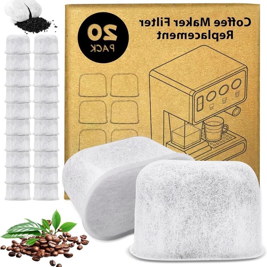 Vervangende waterfiltercartridges voor koffiezetapparaten actieve koolfilters 20 stuks accessoires voor volautomatische koffiemachines
