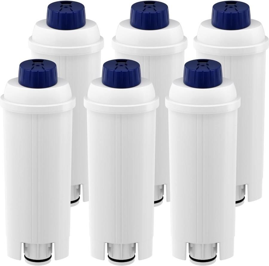 Vervangende Waterfilters voor Koffiemachine Geschikt voor DeLonghi ECAM ETAM EC BC Series 6 Stuks Verbetert Smaak en Kwaliteit